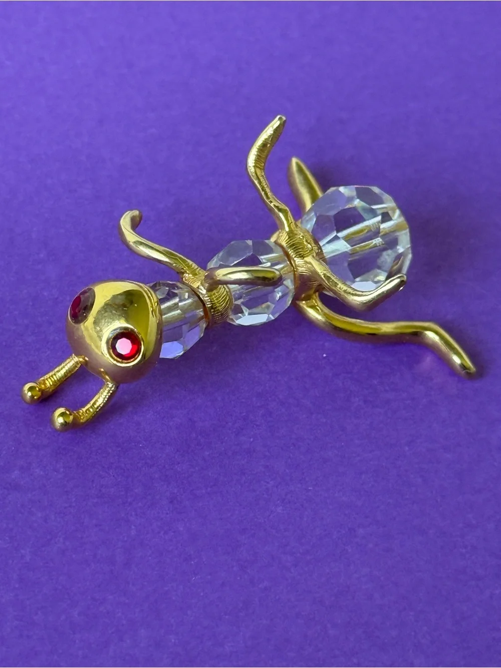 VTG Miniature Crystal Figurine  Set Of 3 Collectible Vintage Animals
